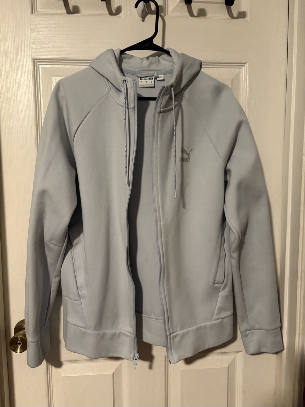 PUMA Light Blue Full-Zip Hoodie Jacket